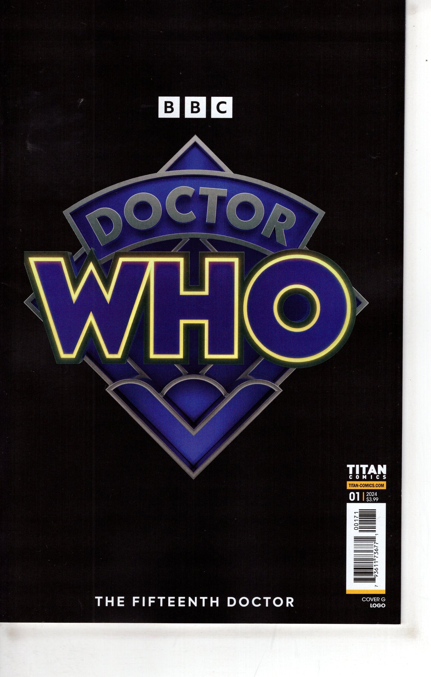 TITAN COMICS COMIC BOOK Doctor Who Fifteenth Doctor #1 (Of 4) Cover G Logo