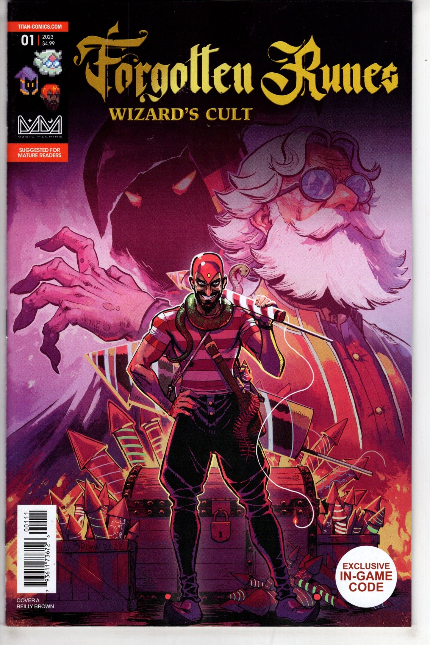 TITAN COMICS COMIC BOOK Forgotten Runes Wizards Cult #1 (Of 10) Cover A Brown