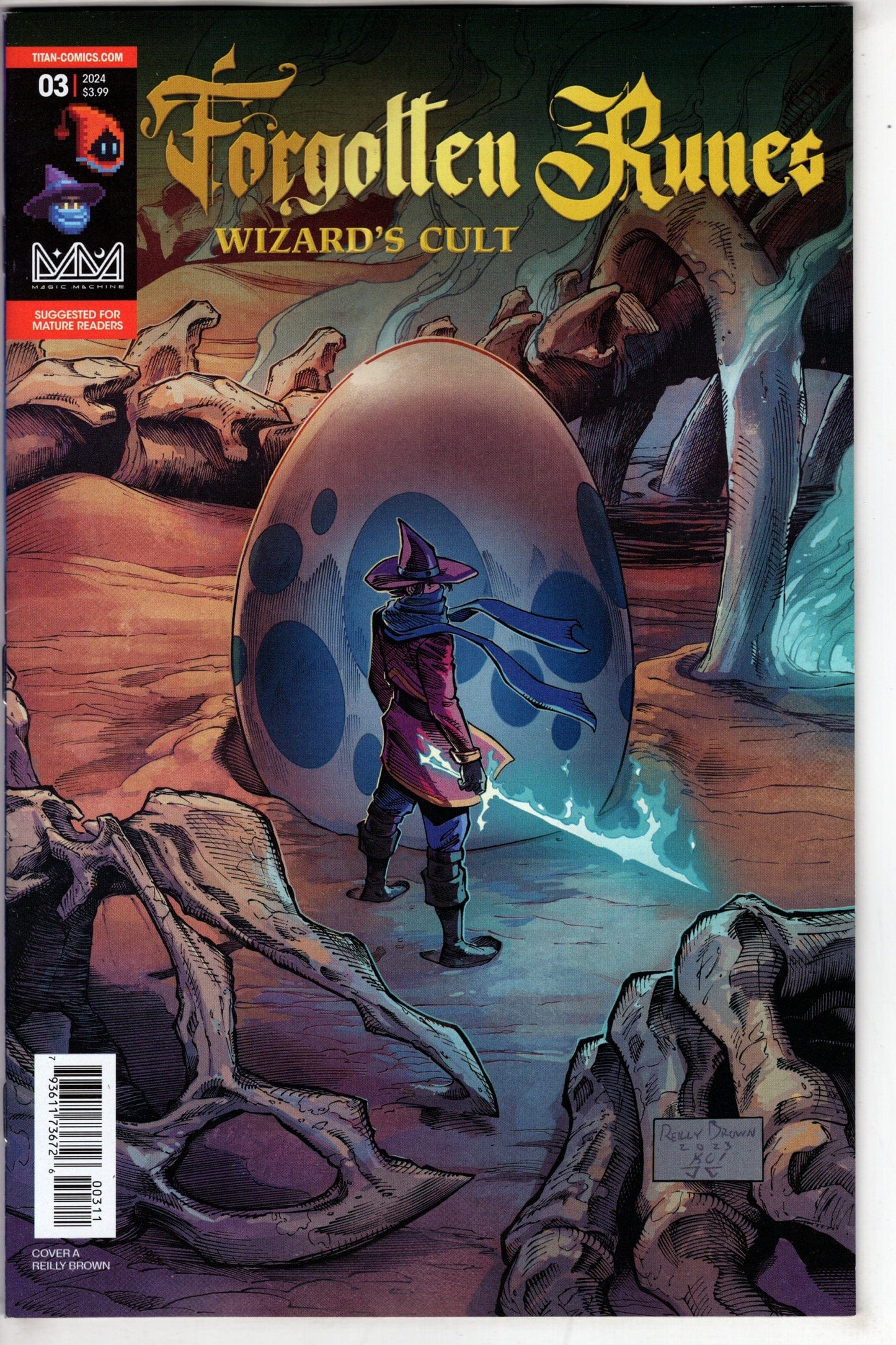 TITAN COMICS COMIC BOOK Forgotten Runes Wizards Cult #3 (Of 10) Cover A Brown
