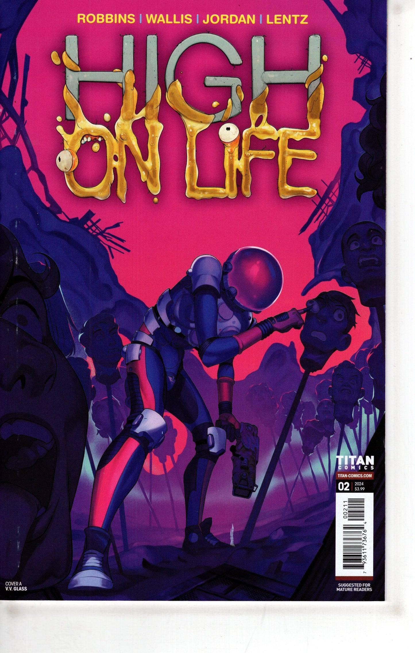 TITAN COMICS COMIC BOOK HIGH ON LIFE #2 (OF 4) CVR A GLASS (MR)