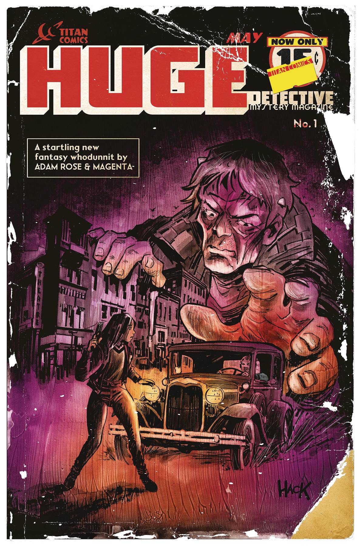 TITAN COMICS COMIC BOOK HUGE DETECTIVE #1 (OF 5) CVR D HACK (MR) (VF/NM)
