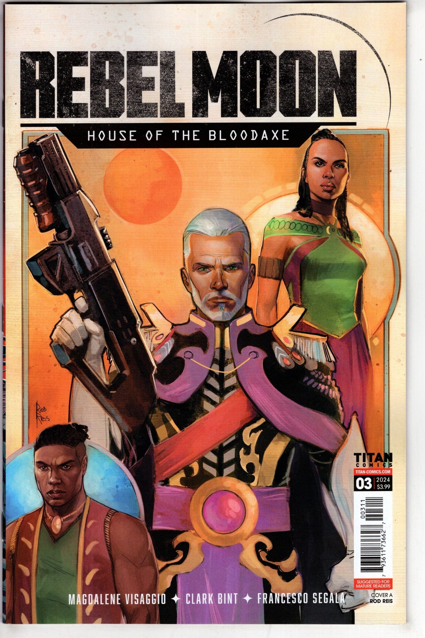 TITAN COMICS COMIC BOOK Rebel Moon House Blood Axe #3 (Of 4) Cover A Reis (Mature)