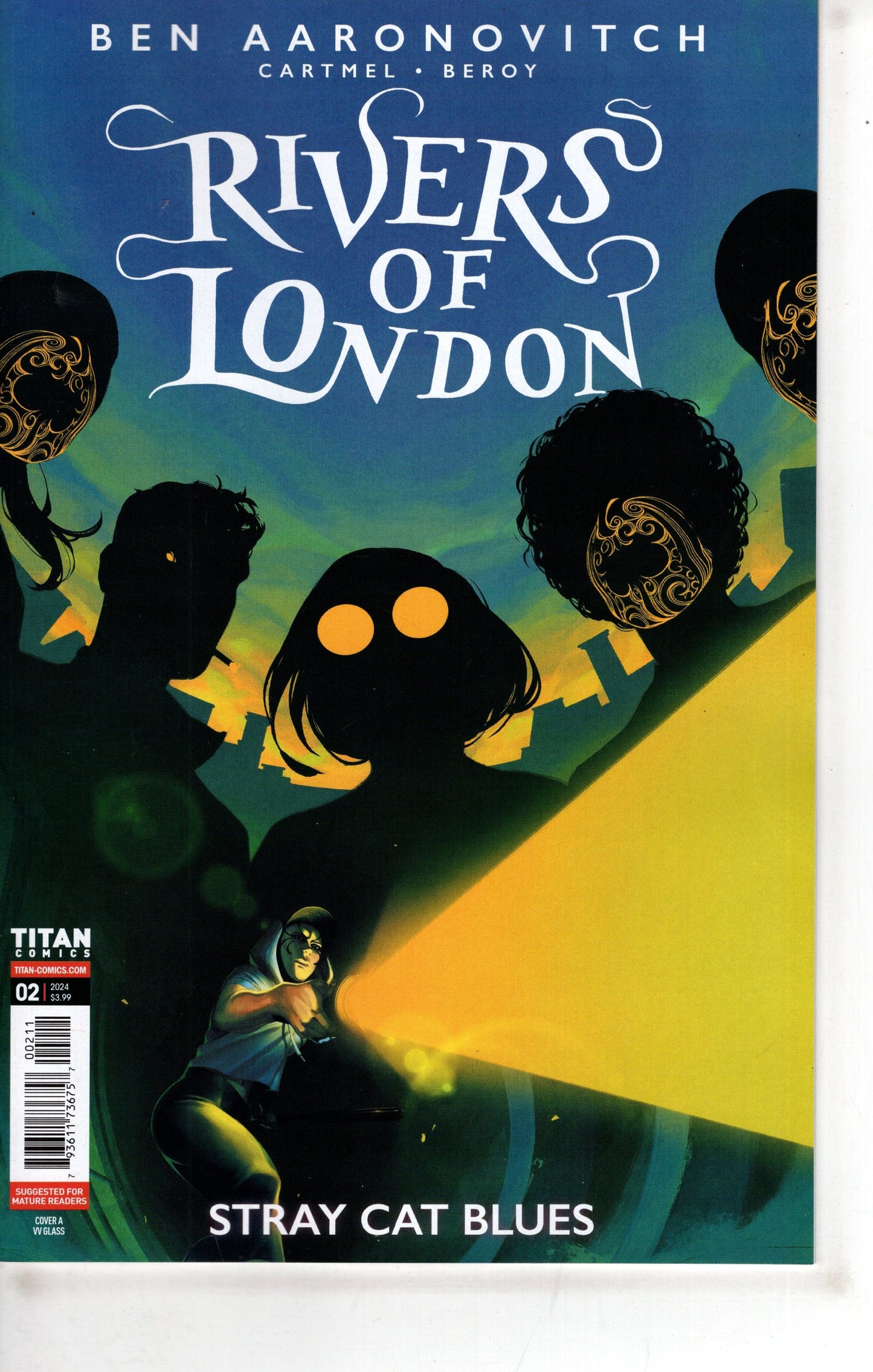 TITAN COMICS COMIC BOOK Rivers Of London Stray Cat Blues #2 (Of 4) Cover A Glass (Mature)