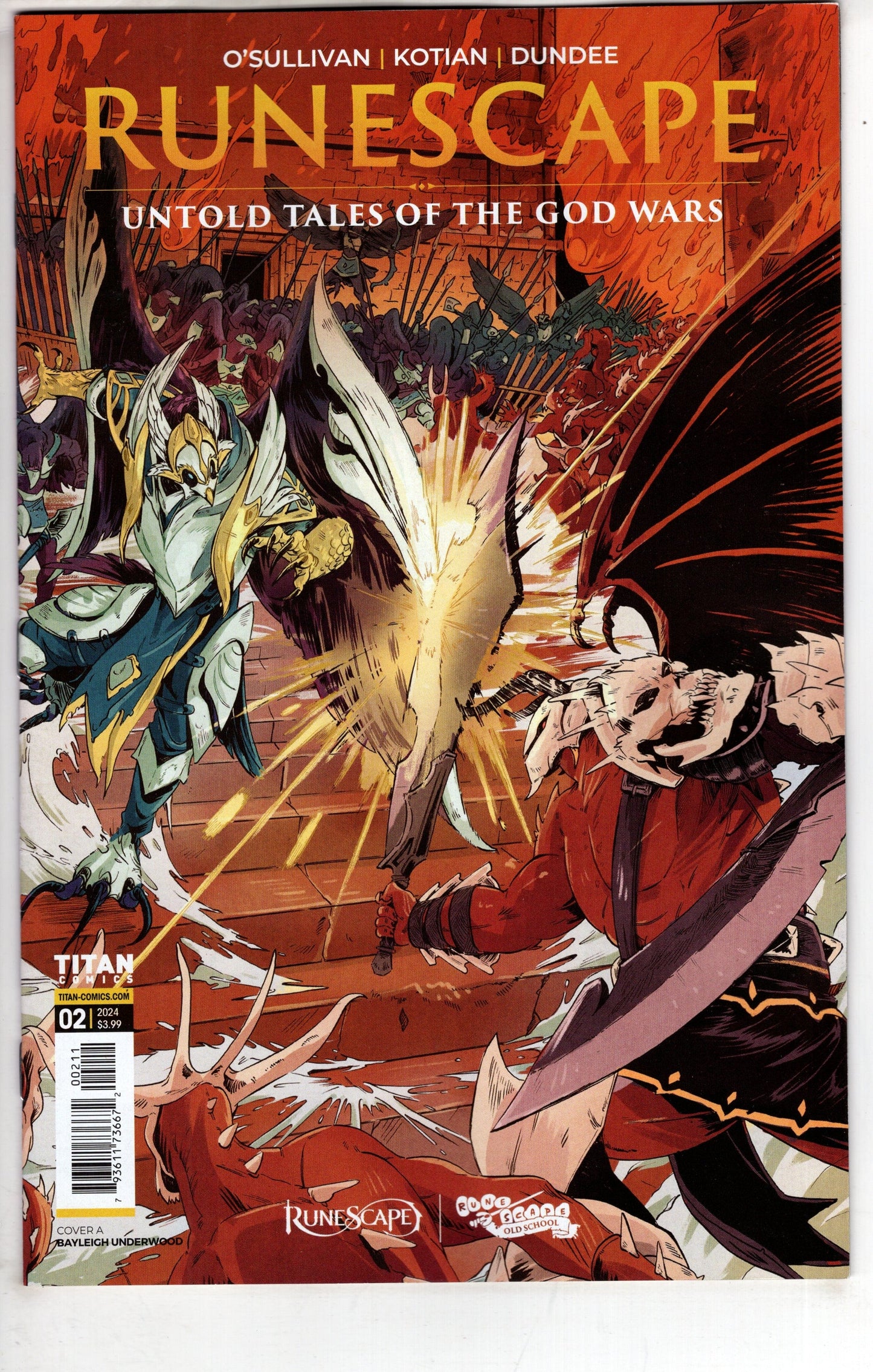 TITAN COMICS COMIC BOOK Runescape Untold Tales God Wars #2 Cover A Underwood (Mature)