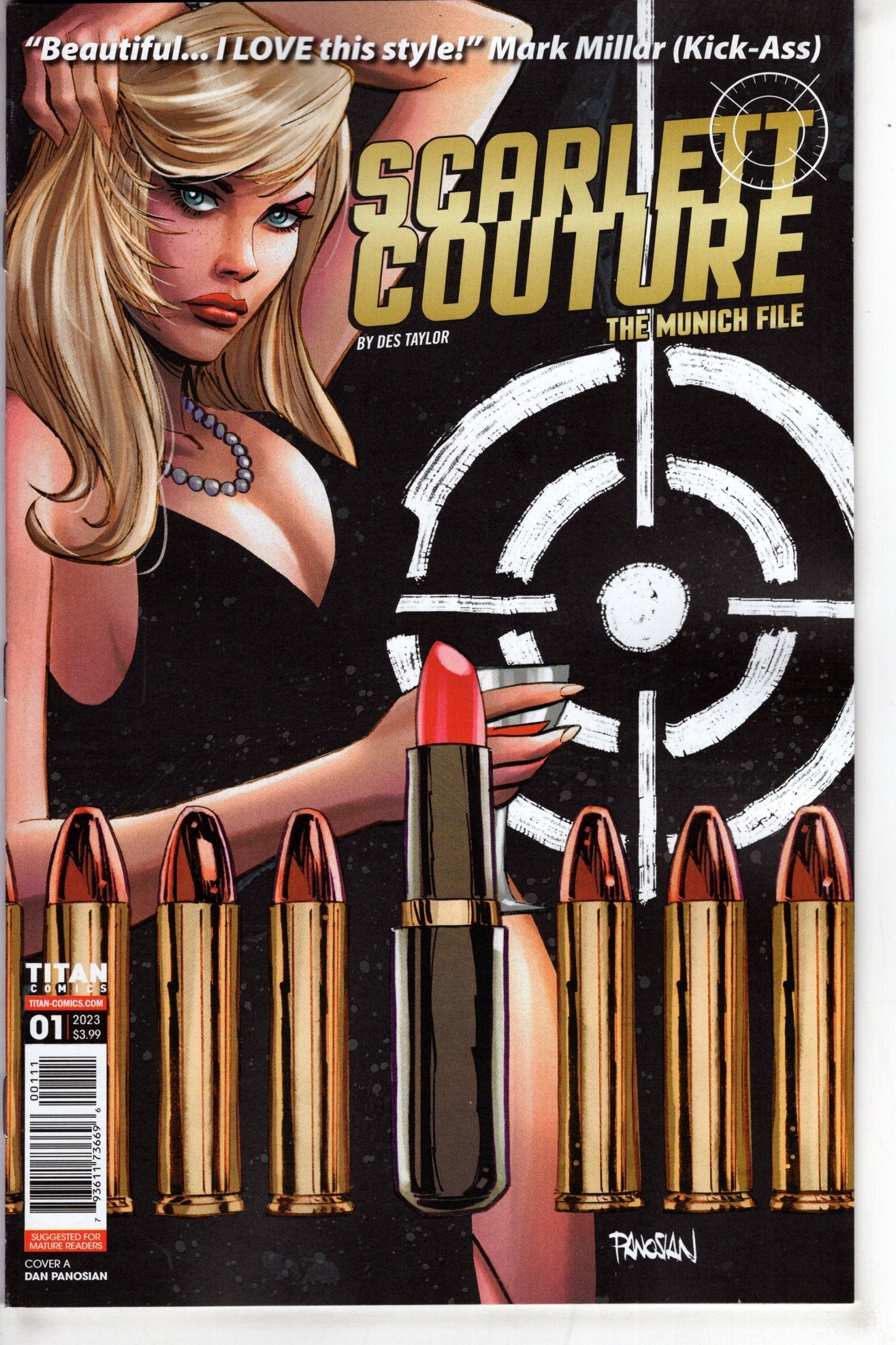 TITAN COMICS COMIC BOOK Scarlett Couture Munich File #1 (Of 5) Cover A Panosian (Mature)