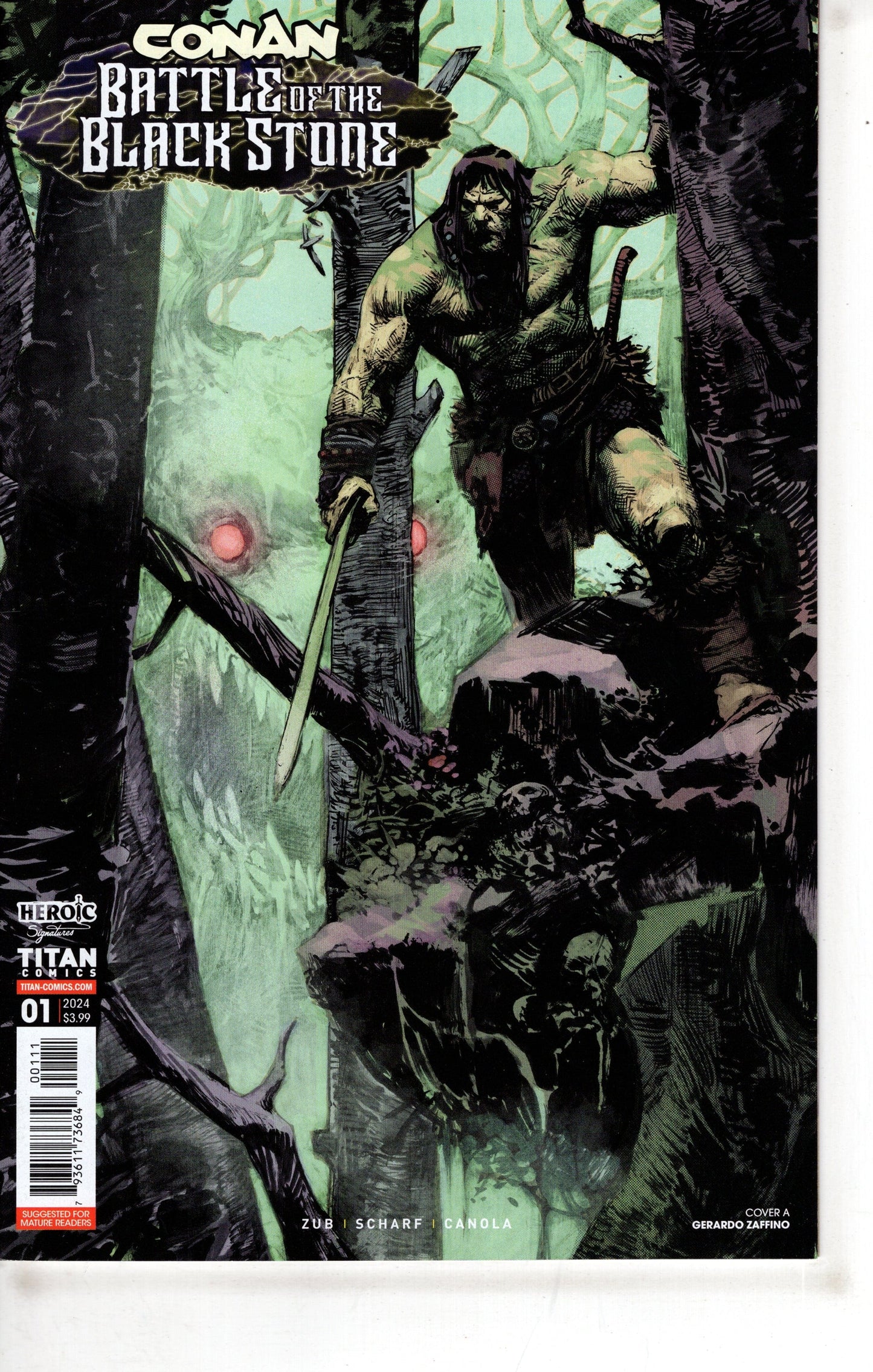 TITAN COMICS COMIC BOOKS Conan the Barbarian Battle Blackstone #1 (Of 4) Cover A Zaffino (M
