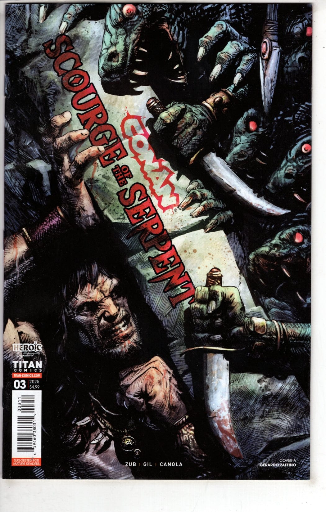 Titan Comics NEW THIS WEEK CONAN THE BARBARIAN SCOURGE OF THE SERPENT #3 CVR A