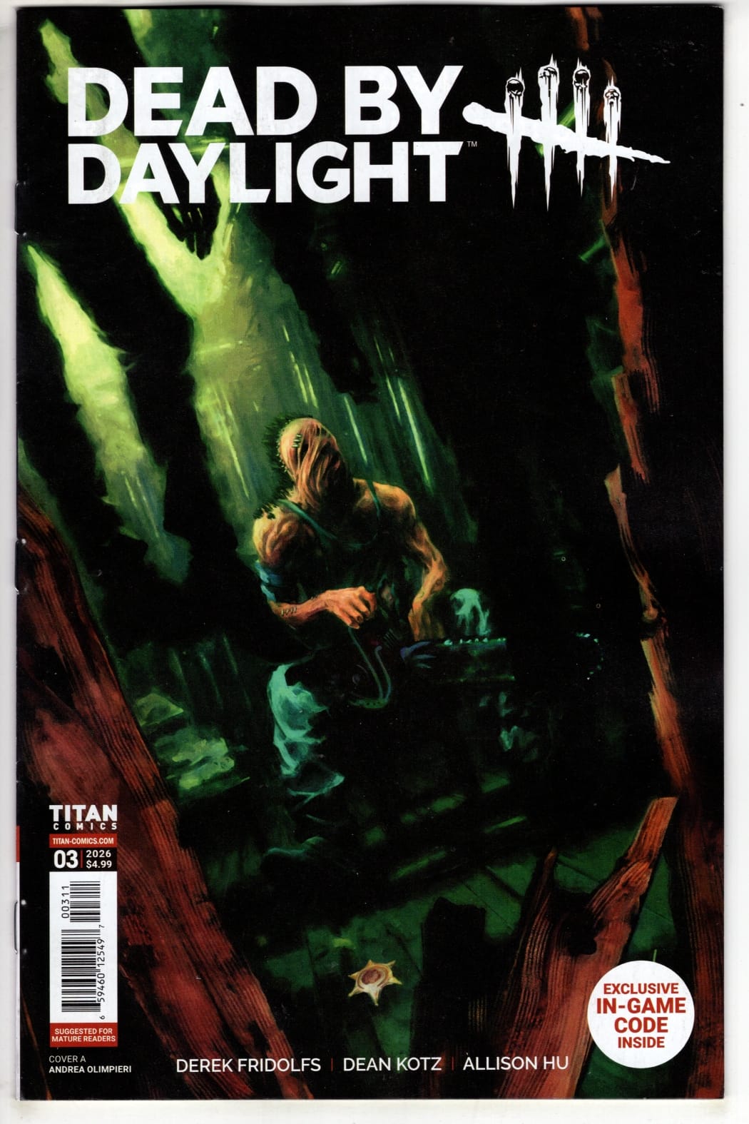 Titan Comics NEW THIS WEEK DEAD BY DAYLIGHT THE HILLBILLY #3 (OF 4) CVR A ANDREA OLIMPIERI (MR) (VF/NM)