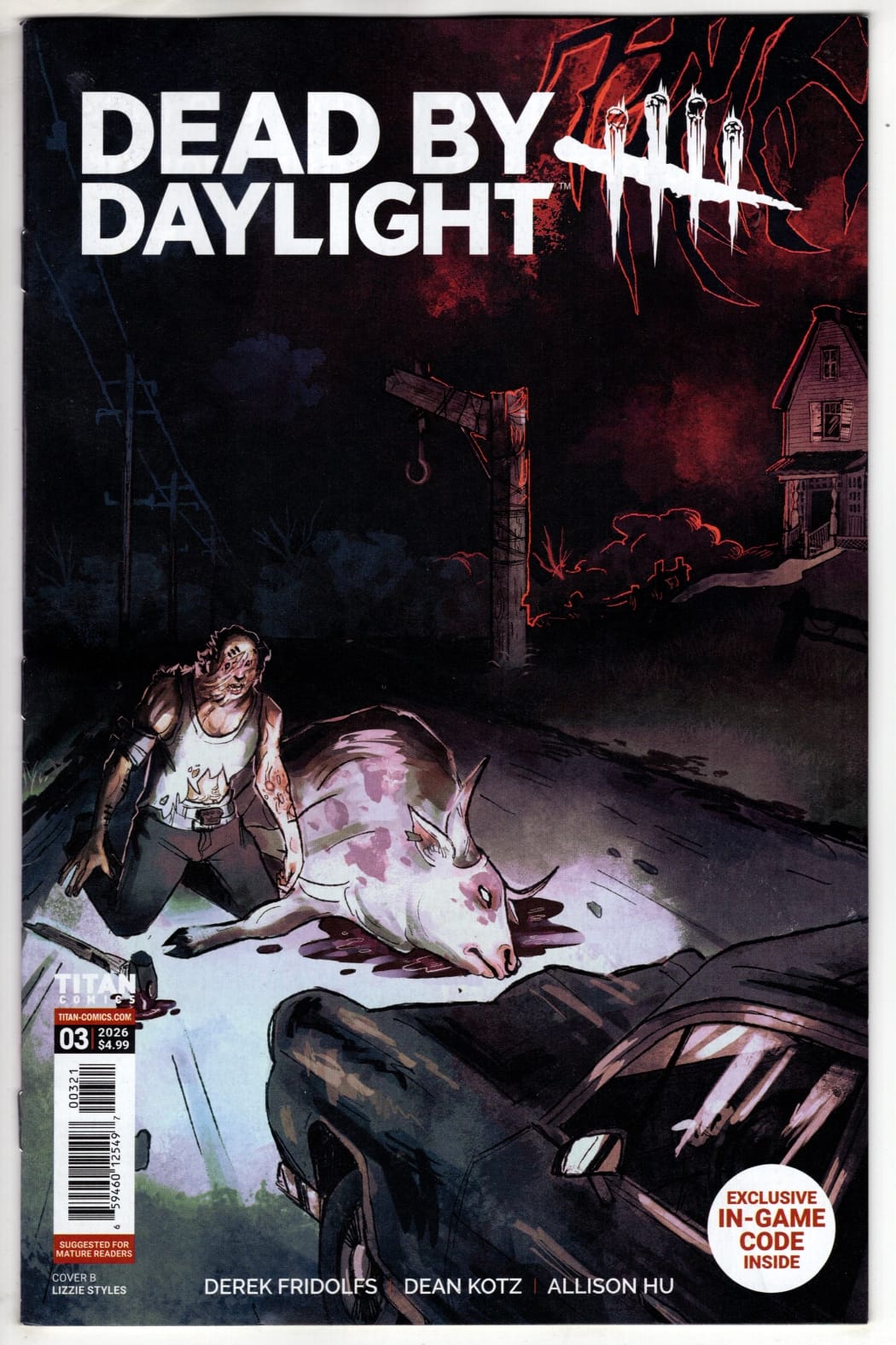 Titan Comics NEW THIS WEEK DEAD BY DAYLIGHT THE HILLBILLY #3 (OF 4) CVR B LIZZIE STYLES VAR (MR) (VF/NM)