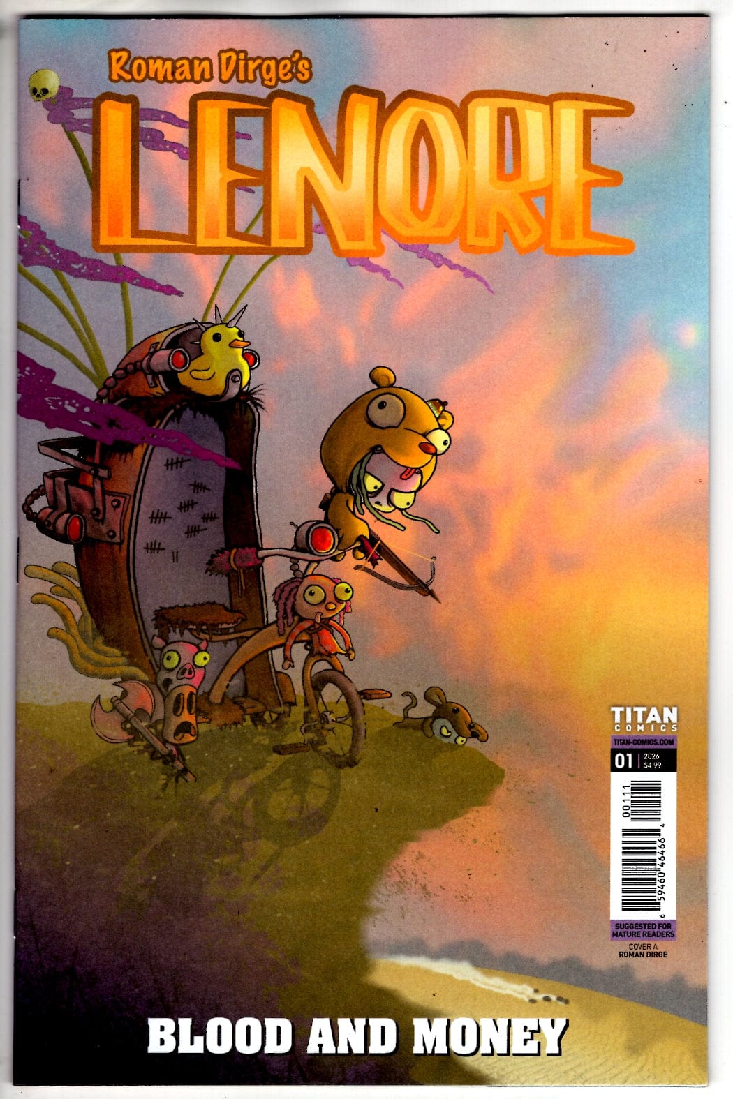 Titan Comics NEW THIS WEEK LENORE BLOOD AND MONEY #1 (ONE SHOT) CVR A ROMAN DIRGE