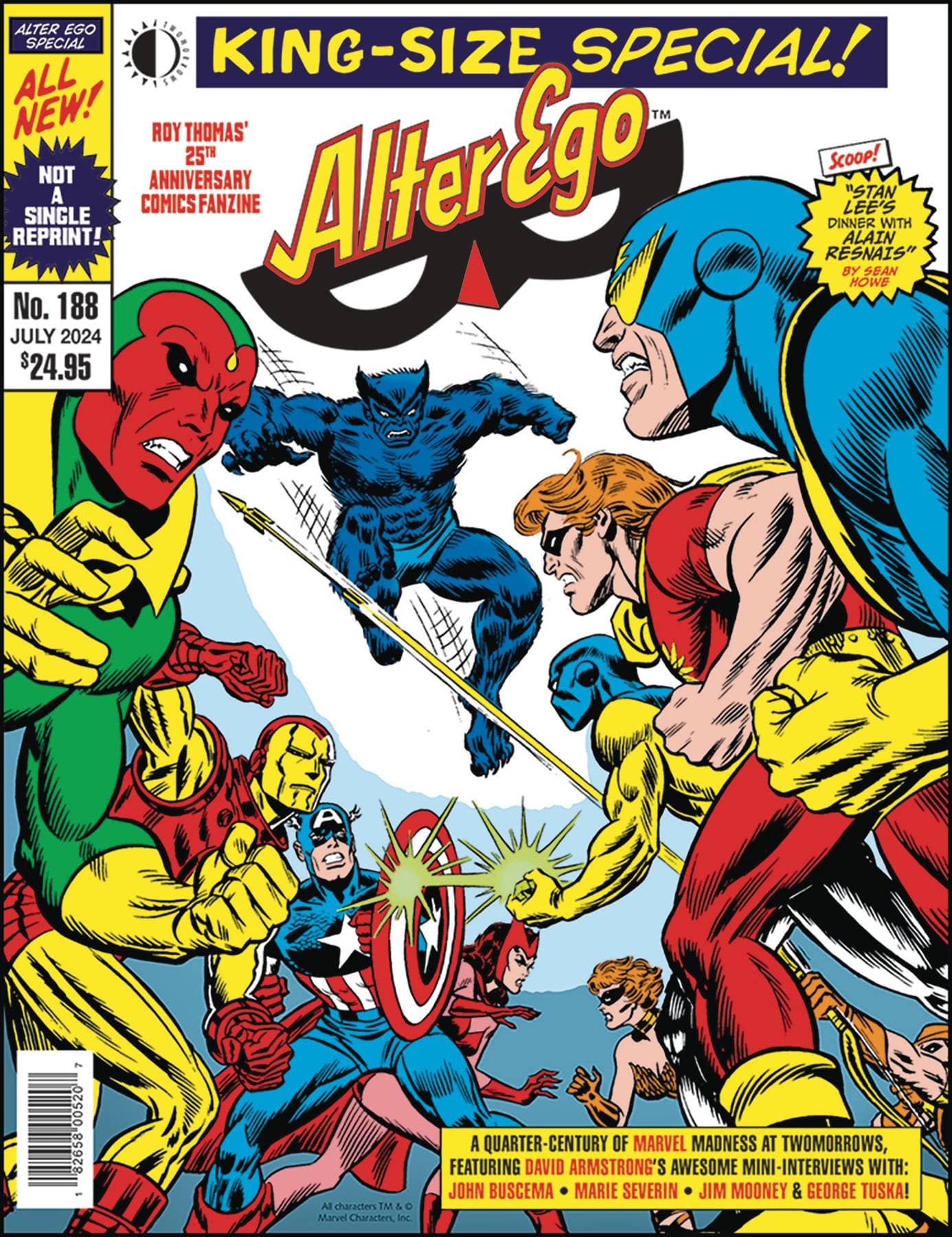 TWOMORROWS PUBLISHING NEW THIS WEEK ALTER EGO #188 Allocations May Occur (VF/NM)