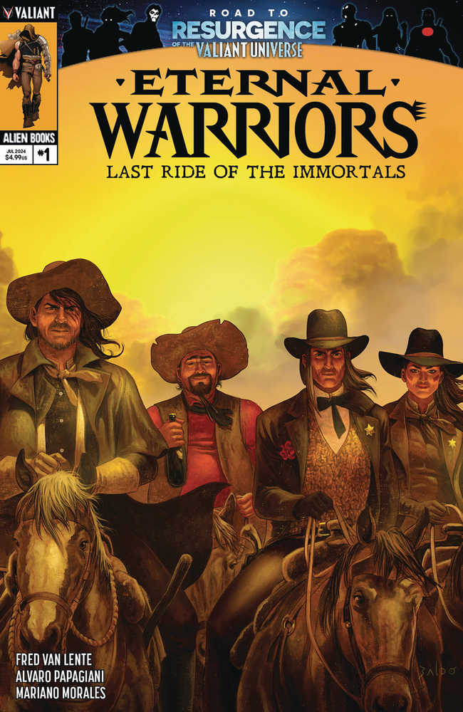 VALIANT COMIC BOOK Eternal Warriors Last Ride Immortals #1 (Of 2) Cover A Baldo