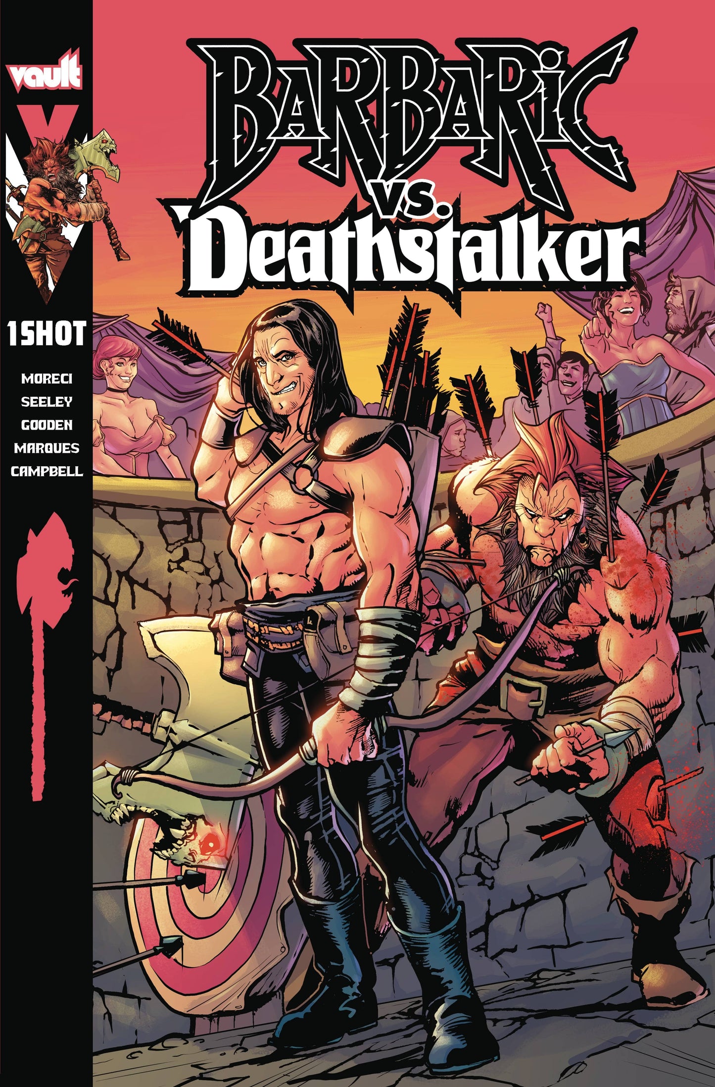 VAULT COMICS COMIC BOOK BARBARIC VS DEATHSTALKER #1 CVR A GOODEN (MR) (DAMAGED COPY)