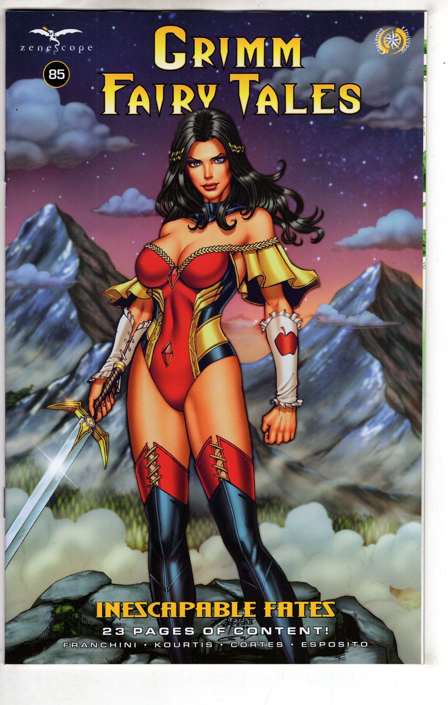 ZENESCOPE ENTERTAINMENT INC COMIC BOOK Grimm Fairy Tales #85 Cover C Alfredo Reyes
