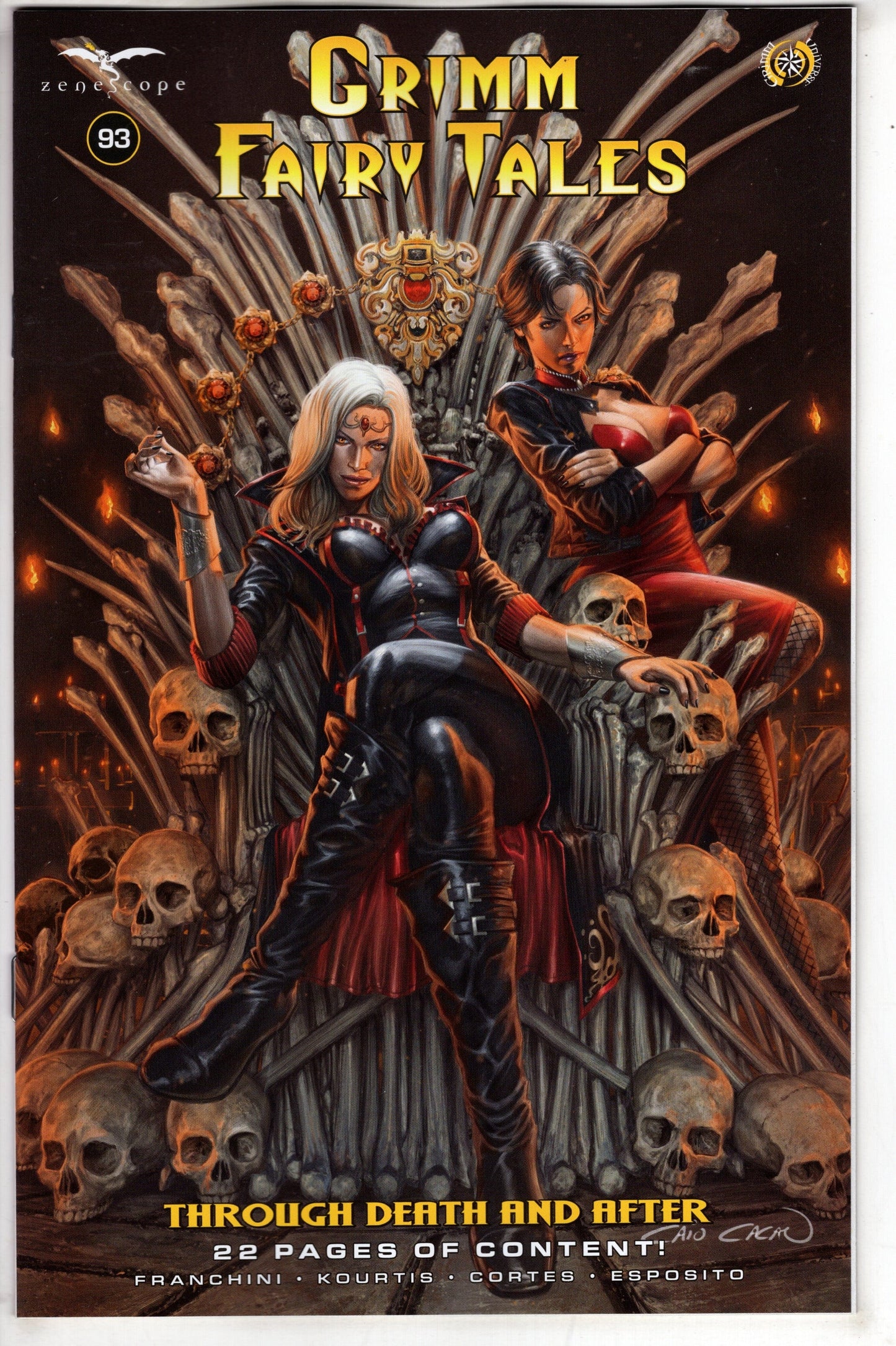 ZENESCOPE ENTERTAINMENT INC COMIC BOOK Grimm Fairy Tales #93 Cover B Caio Cacau