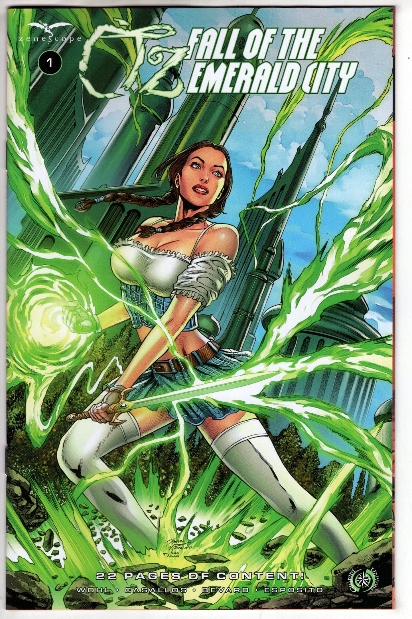 ZENESCOPE ENTERTAINMENT INC COMIC BOOK Oz Fall Of Emerald City #1 (Of 3) Cover A Igor Vitorino