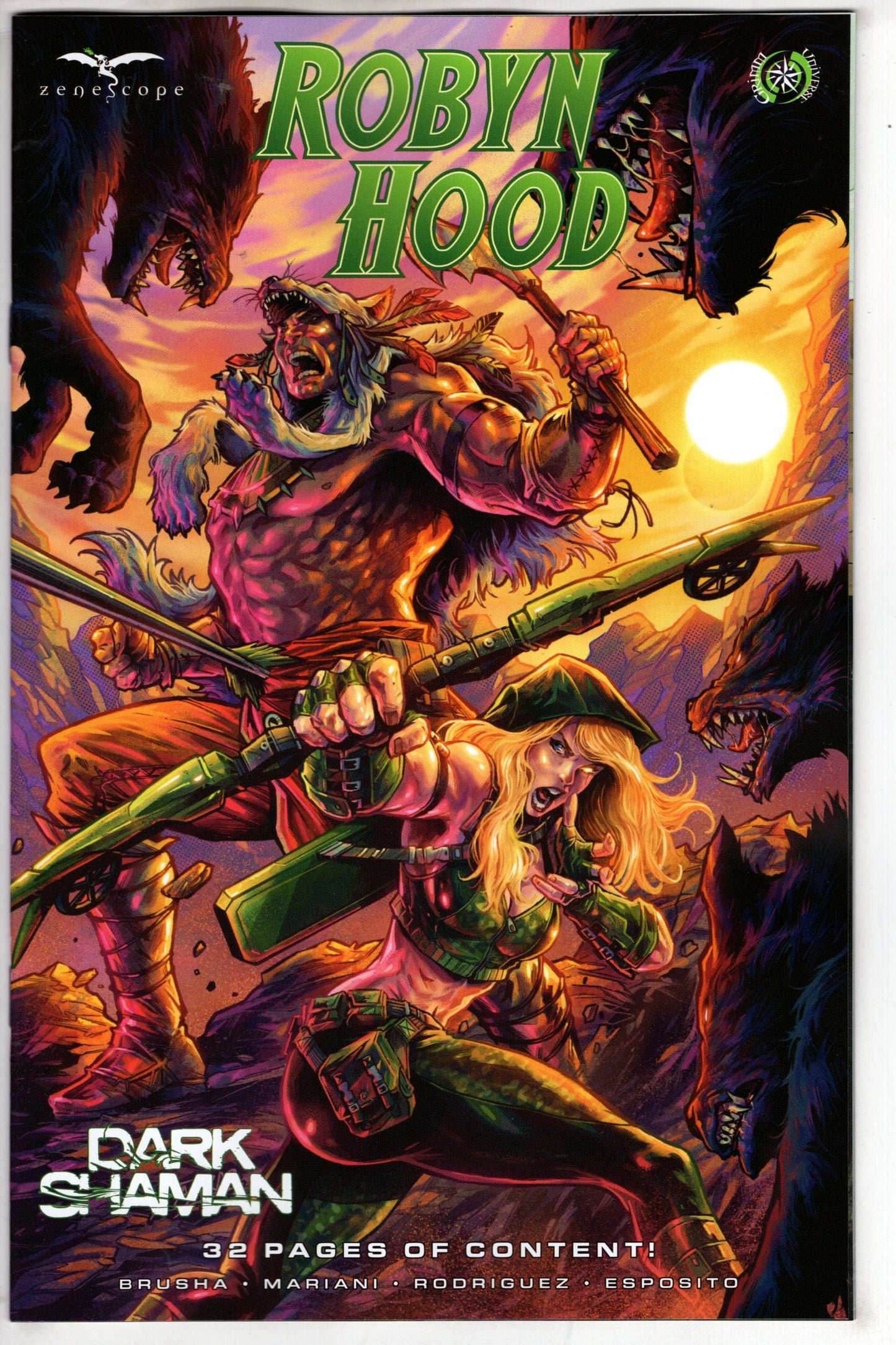 ZENESCOPE ENTERTAINMENT INC COMIC BOOK Robyn Hood Dark Shaman Cover B Guillermo Fajardo