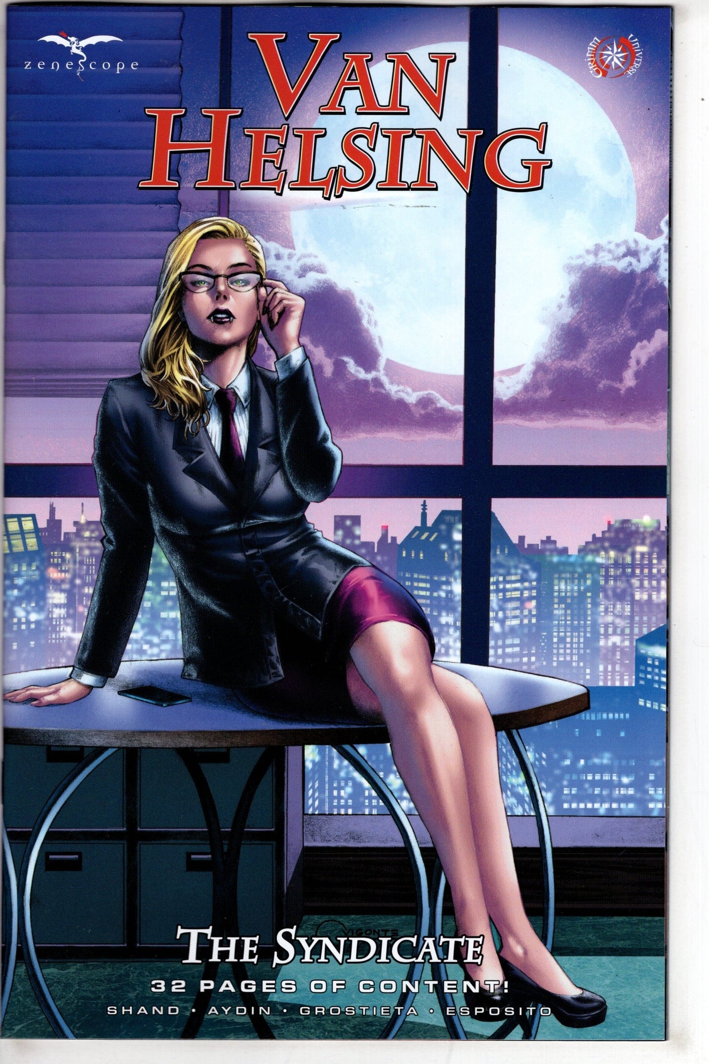 ZENESCOPE ENTERTAINMENT INC COMIC BOOK Van Helsing The Syndicate Cover D Geebo Vigonte
