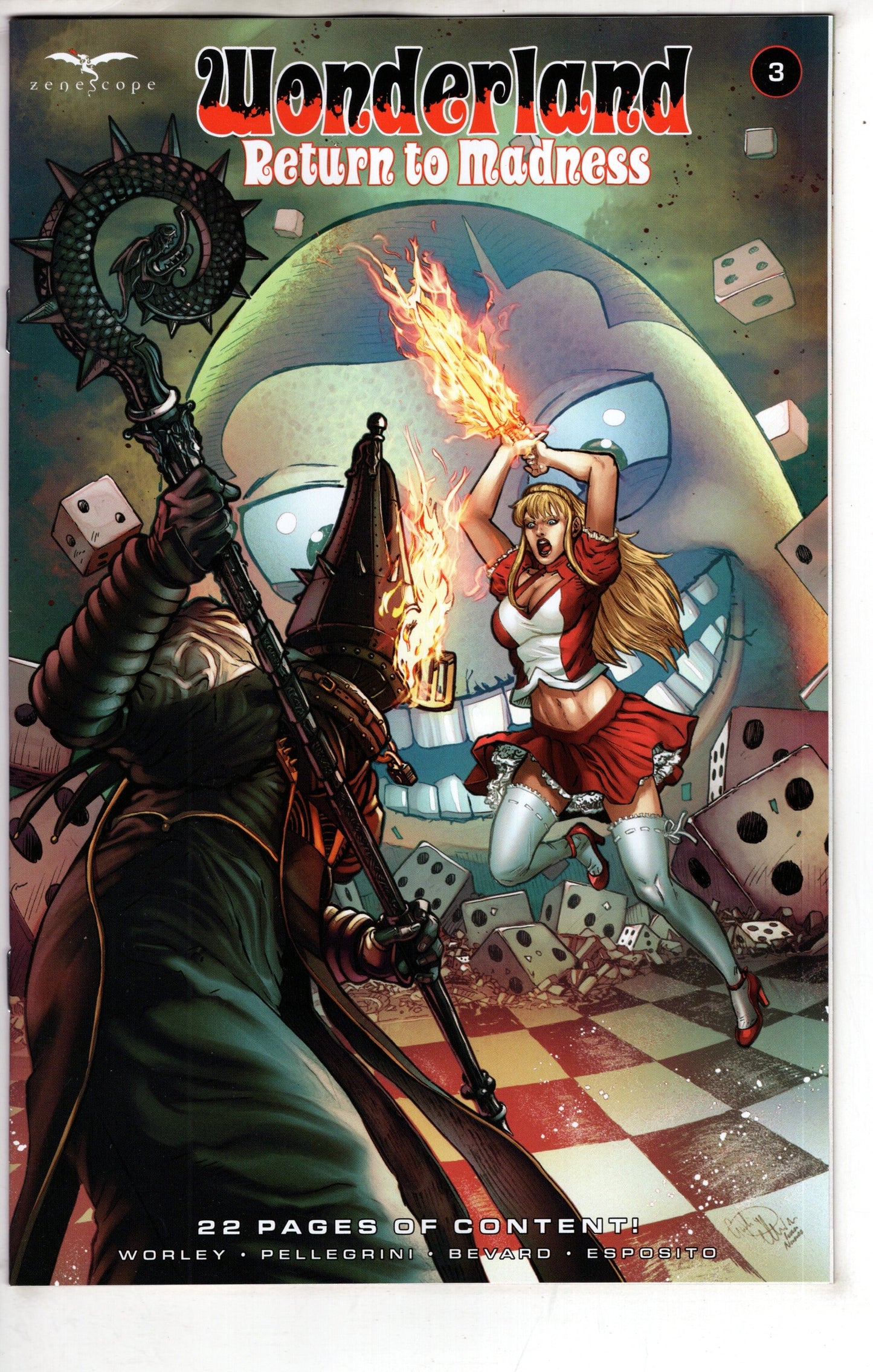 ZENESCOPE ENTERTAINMENT INC COMIC BOOK Wonderland Return To Madness #3 (Of 3) Cover B Pellegrini (Mature)