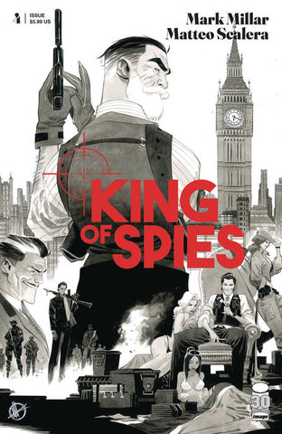 King Of Spies #4 (Of 4) Cover B Scalera Black & White