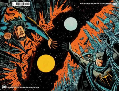 Batman Superman 2021 Annual #1 Cover B Francesco Francavilla Connected Flip Card - Packrat Comics
