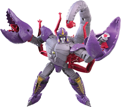 Transformers Toys Generations War for Cybertron: Kingdom Deluxe WFC-K23 Predacon Scorponok Action Figure - Kids Ages 8 and Up, 5.5-inch - Packrat Comics