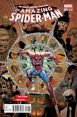 AMAZING SPIDER-MAN #9 CAMUNCOLI STORY THUS FAR VAR - Packrat Comics