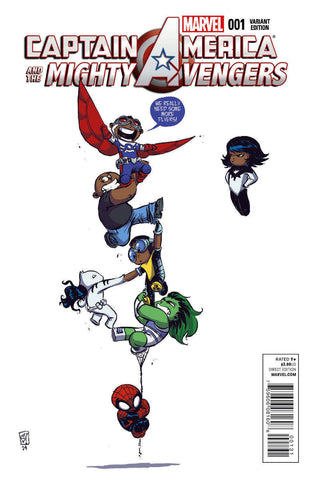 CAPTAIN AMERICA AND MIGHTY AVENGERS #1 YOUNG VAR AXIS - Packrat Comics