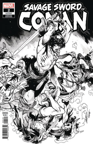 SAVAGE SWORD OF CONAN #2 LARRAZ B&W VAR - Packrat Comics