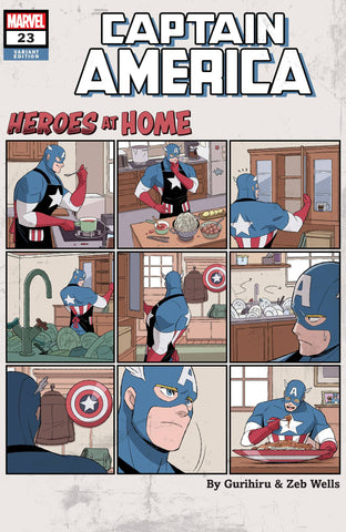 CAPTAIN AMERICA #23 GURIHIRU HEROES AT HOME VAR - Packrat Comics