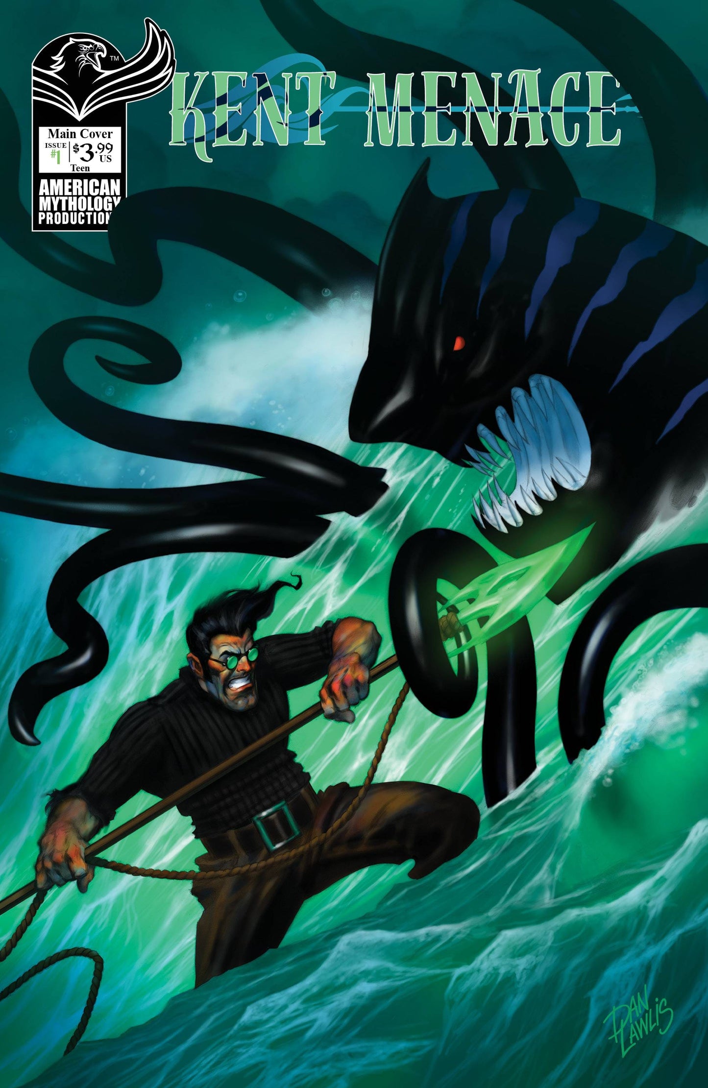 AMERICAN MYTHOLOGY PRODUCTIONS COMIC BOOK VF/NM KENT MENACE DANGERS FROM THE DEPTHS #1