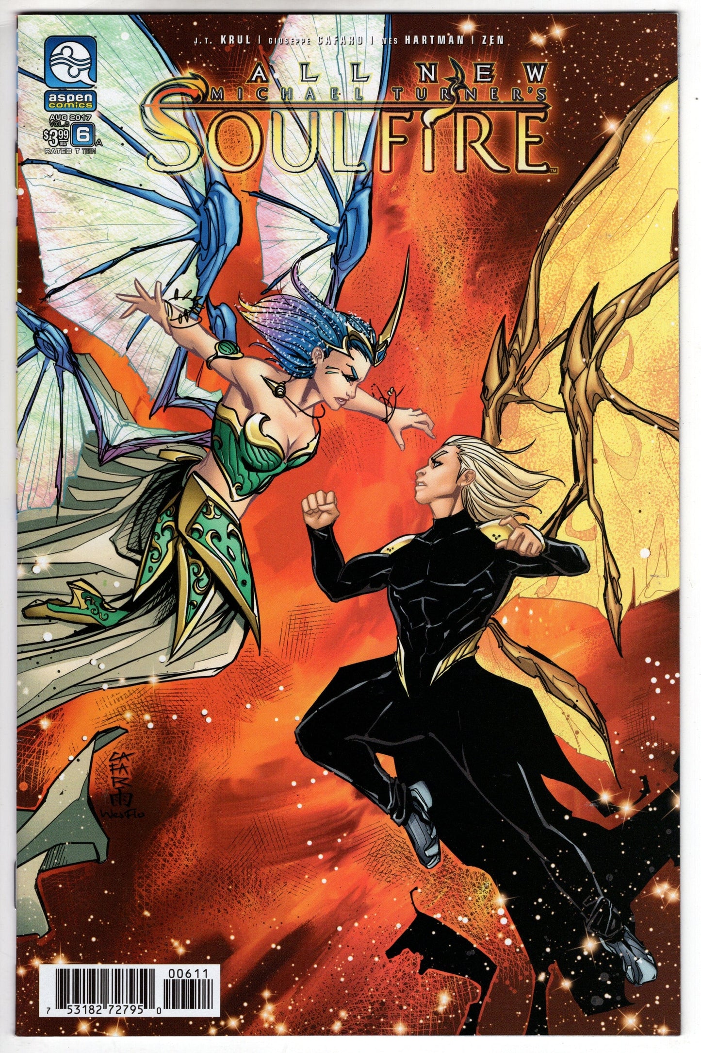 ASPEN MLT INC VF/NM ALL NEW SOULFIRE #6 CVR A CAFARO