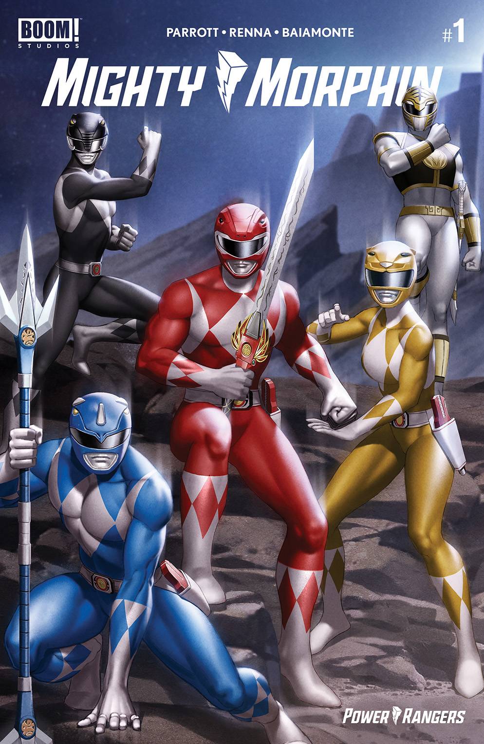BOOM! STUDIOS COMIC BOOK MIGHTY MORPHIN #1 CVR C YOON CONNECTING VAR VF+