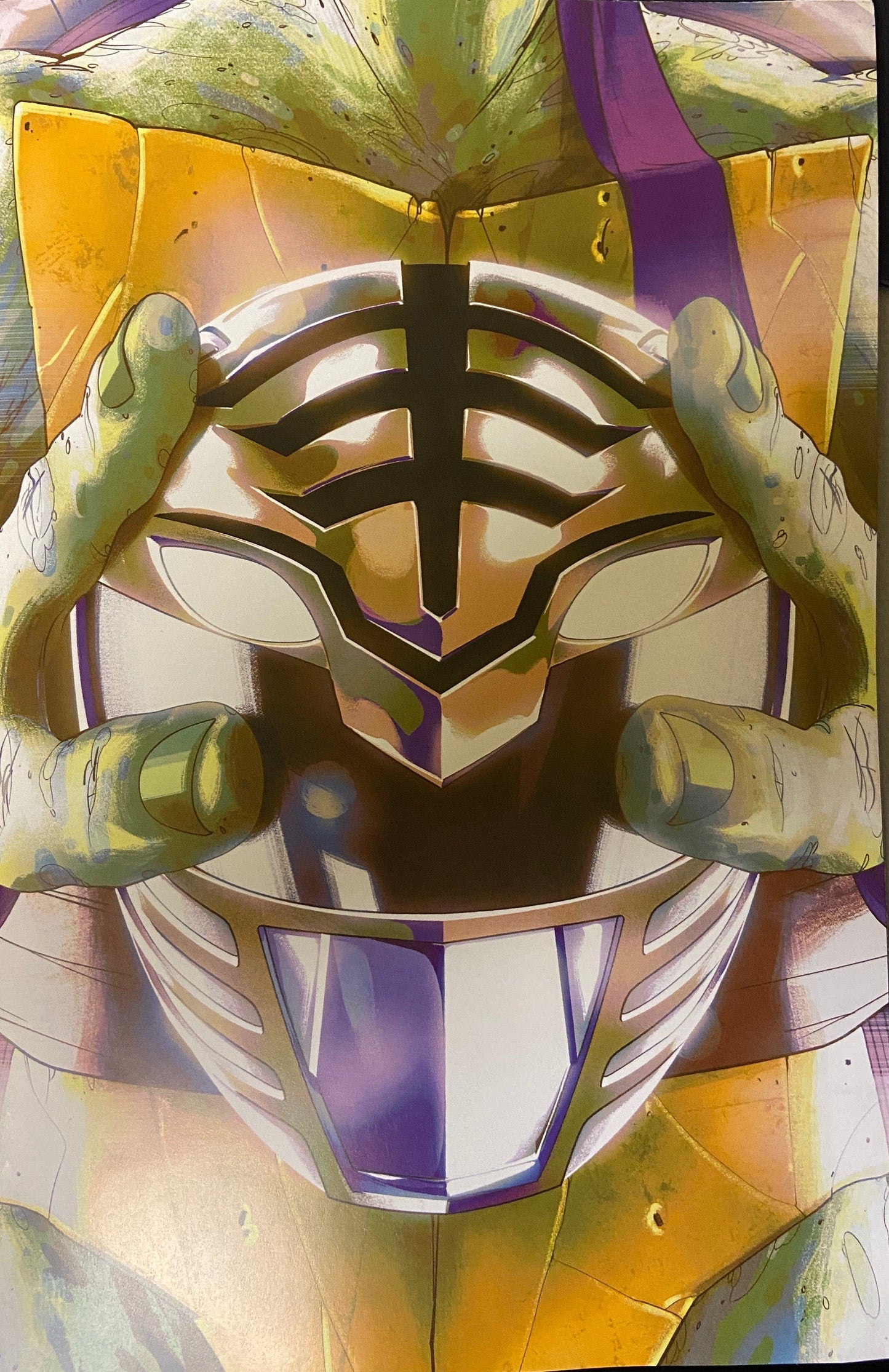 BOOM! STUDIOS COMIC BOOK Mighty Morphin Power Rangers Teenage Mutant Ninja Turtles #5 Incentive Thank You Variant Cover