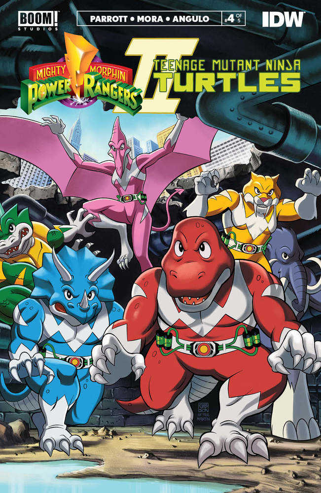 BOOM! STUDIOS COMIC BOOK Mmpr Teenage Mutant Ninja Turtles II #4 (Of 5) Cover C Mmpr Variant Gibson