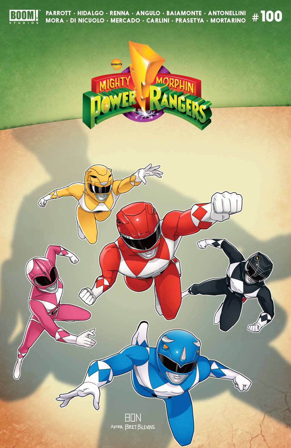 BOOM! STUDIOS COMIC BOOKS VF/NM MIGHTY MORPHIN POWER RANGERS #100 CVR B BERNARDO