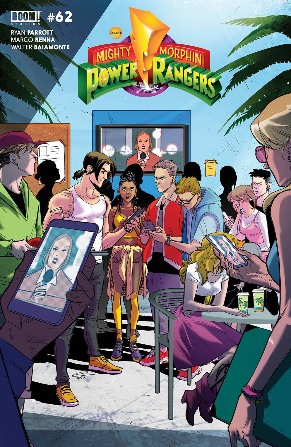 BOOM! STUDIOS Comics VF MIGHTY MORPHIN #4 CVR B LEGACY CARLINIE VAR