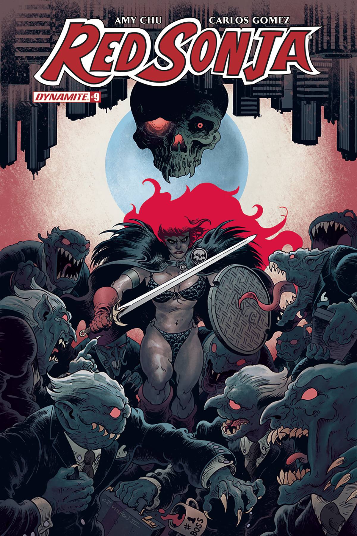 D. E. RED SONJA #9 CVR B WILSON