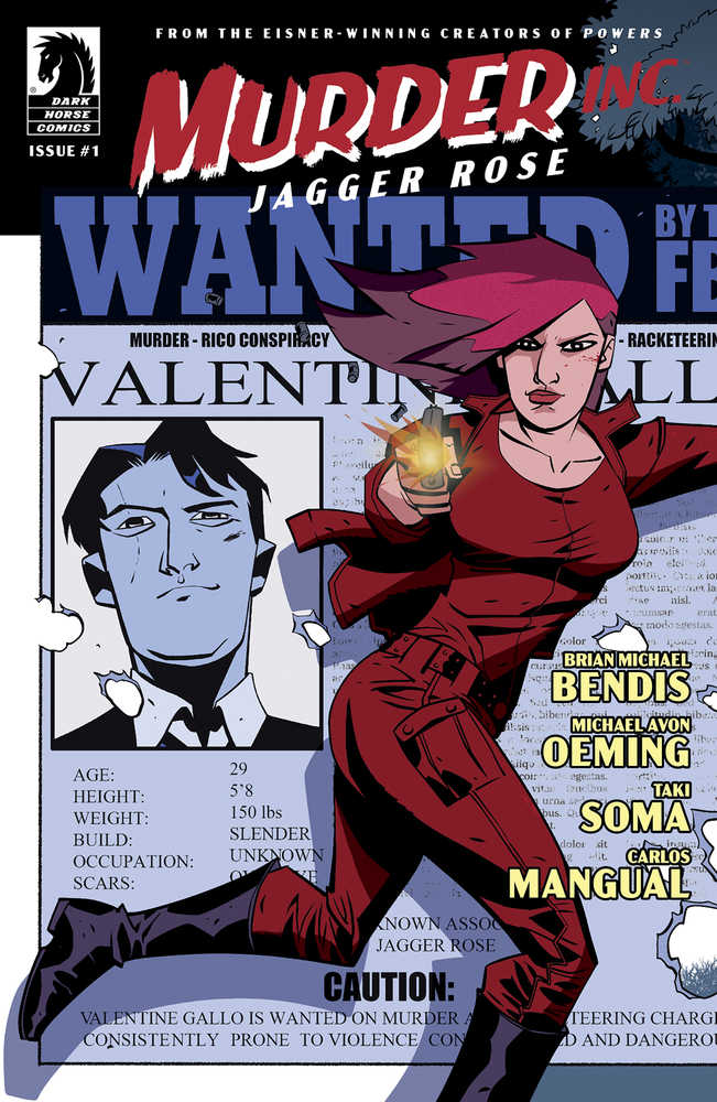 DARK HORSE COMICS COMIC BOOK Murder Inc Jagger Rose #1 (Of 6)