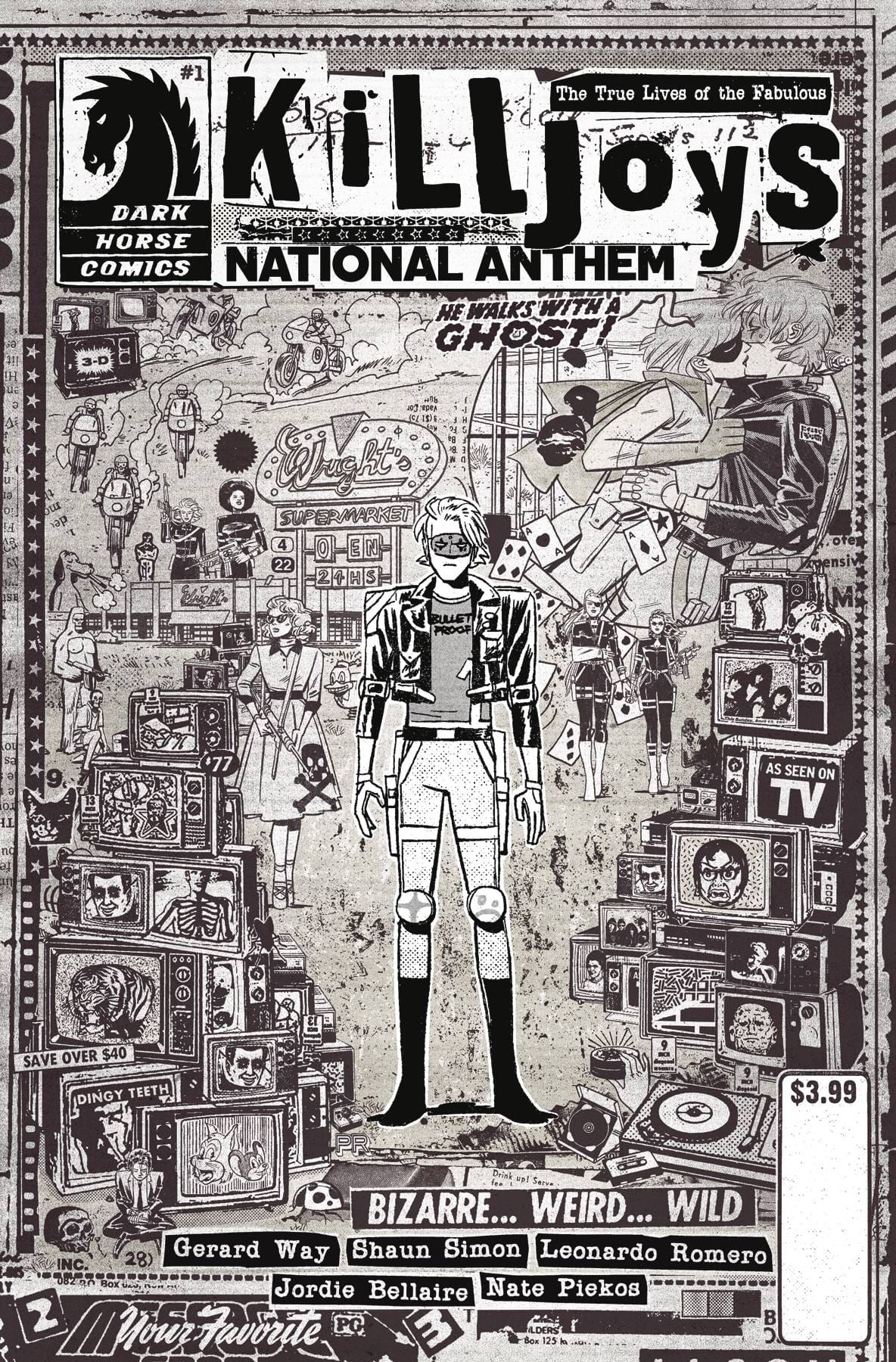 DARK HORSE COMICS COMIC BOOK TRUE LIVES FABULOUS KILLJOYS NATIONAL ANTHEM #1 CVR C RENTLE
