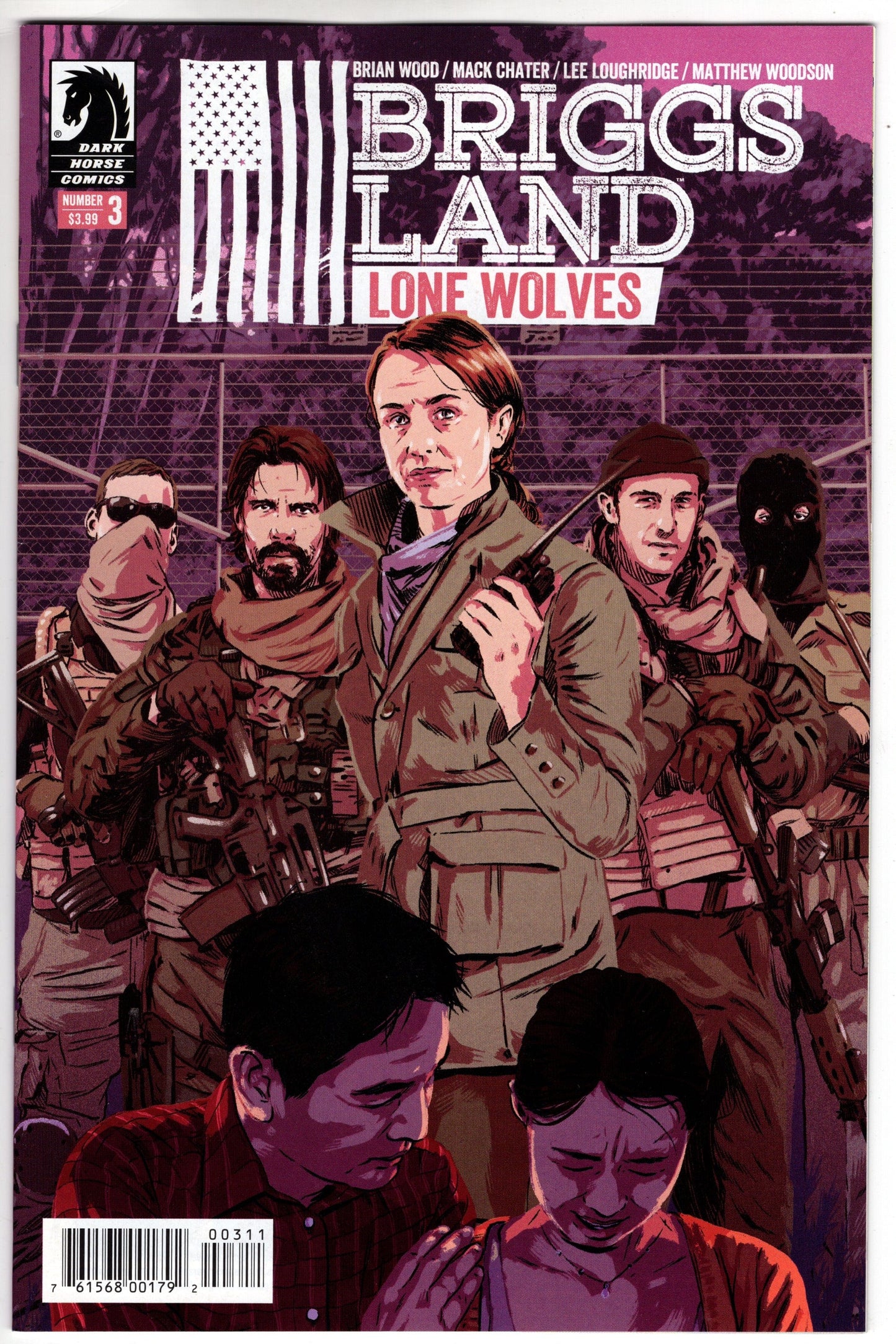 DARK HORSE COMICS VF/NM BRIGGS LAND LONE WOLVES #3