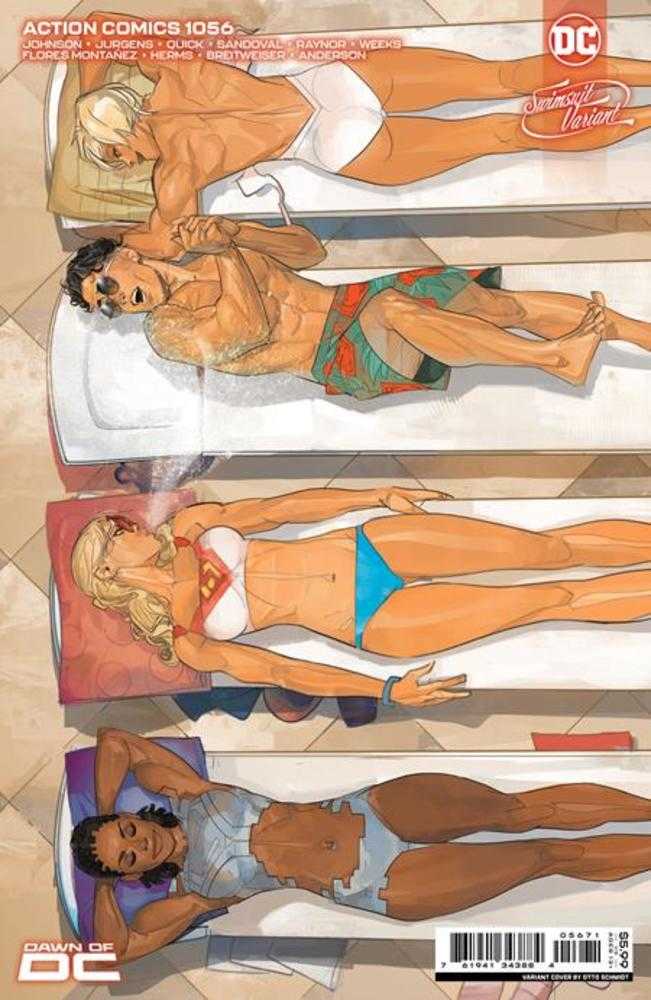 DC Comics COMIC BOOK Action Comics #1056 Cover F Otto Schmidt Swimsuit 2 Card Stock Variant