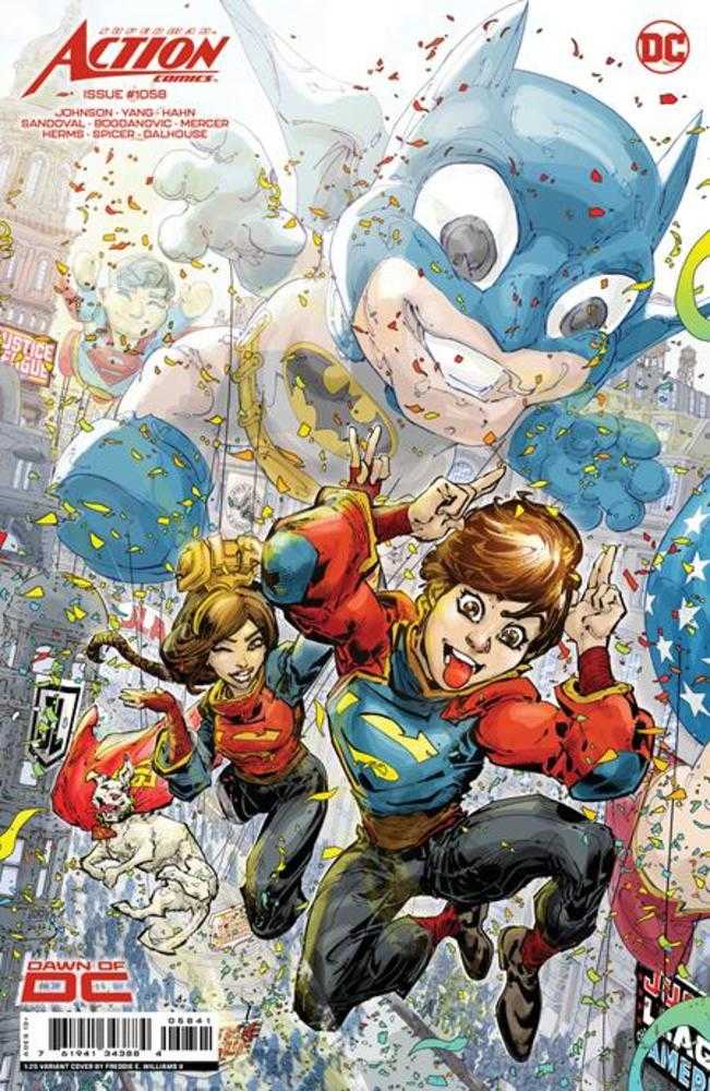 DC Comics COMIC BOOK Action Comics #1058 Cover E 1 in 25 Freddie E Williams II Card Stock Variant