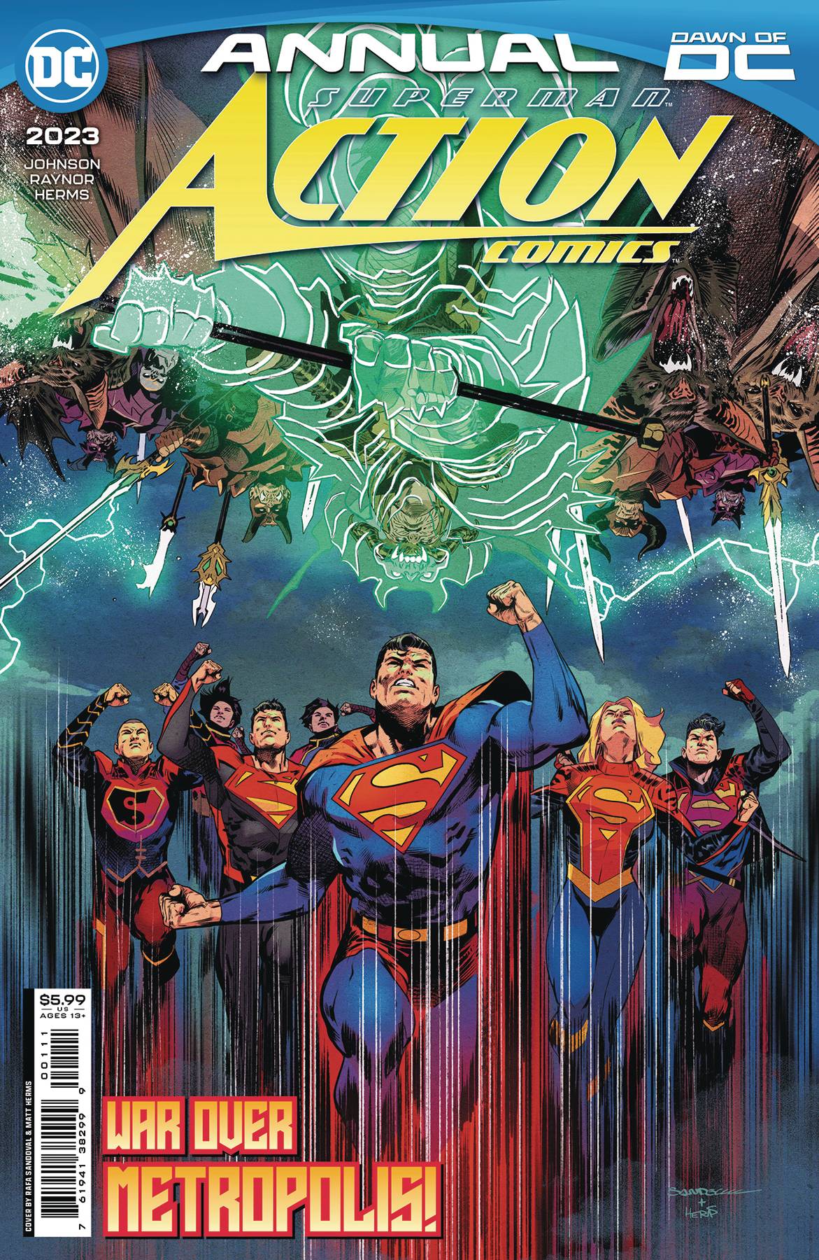 DC COMICS COMIC BOOK ACTION COMICS 2023 ANNUAL #1 OS CVR A RAFA SANDOVAL