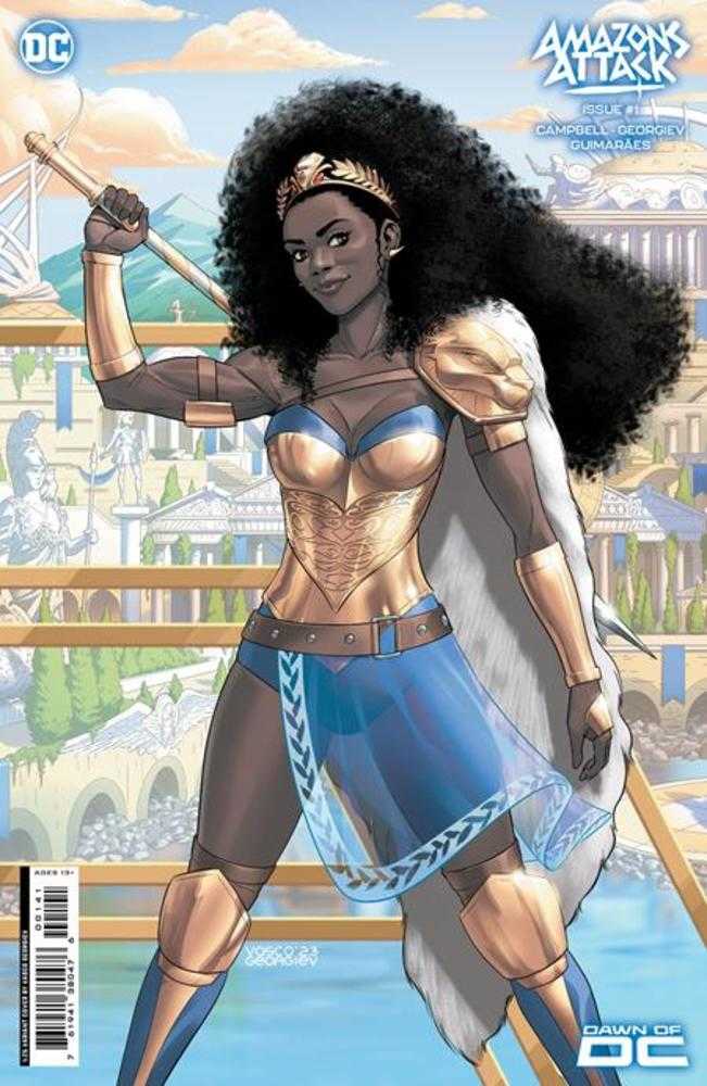 DC Comics COMIC BOOK Amazons Attack #1 Cover D 1 in 25 Vasco Georgiev Card Stock Variant