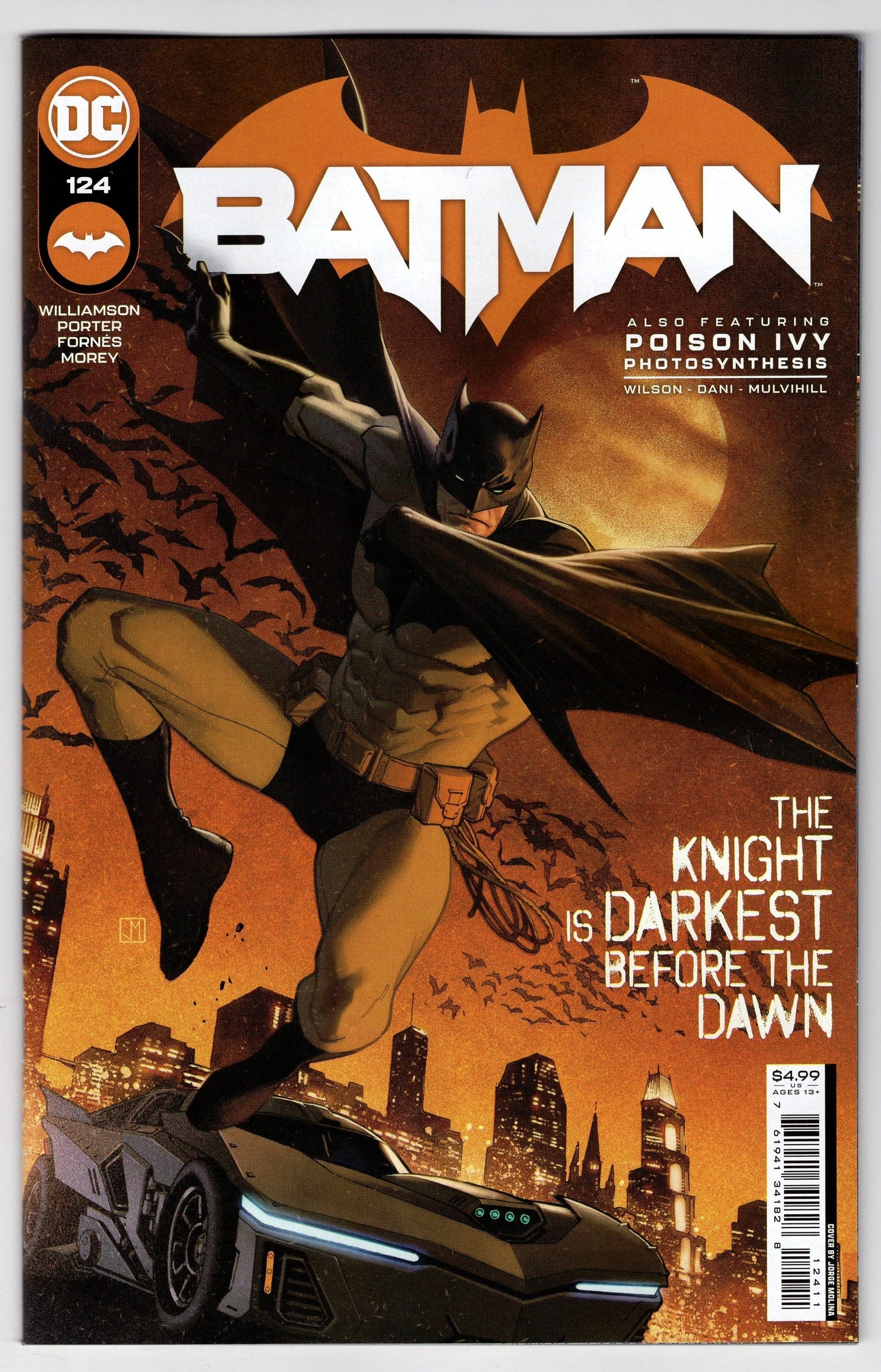 DC COMICS COMIC BOOK BATMAN #124 CVR A PORTER
