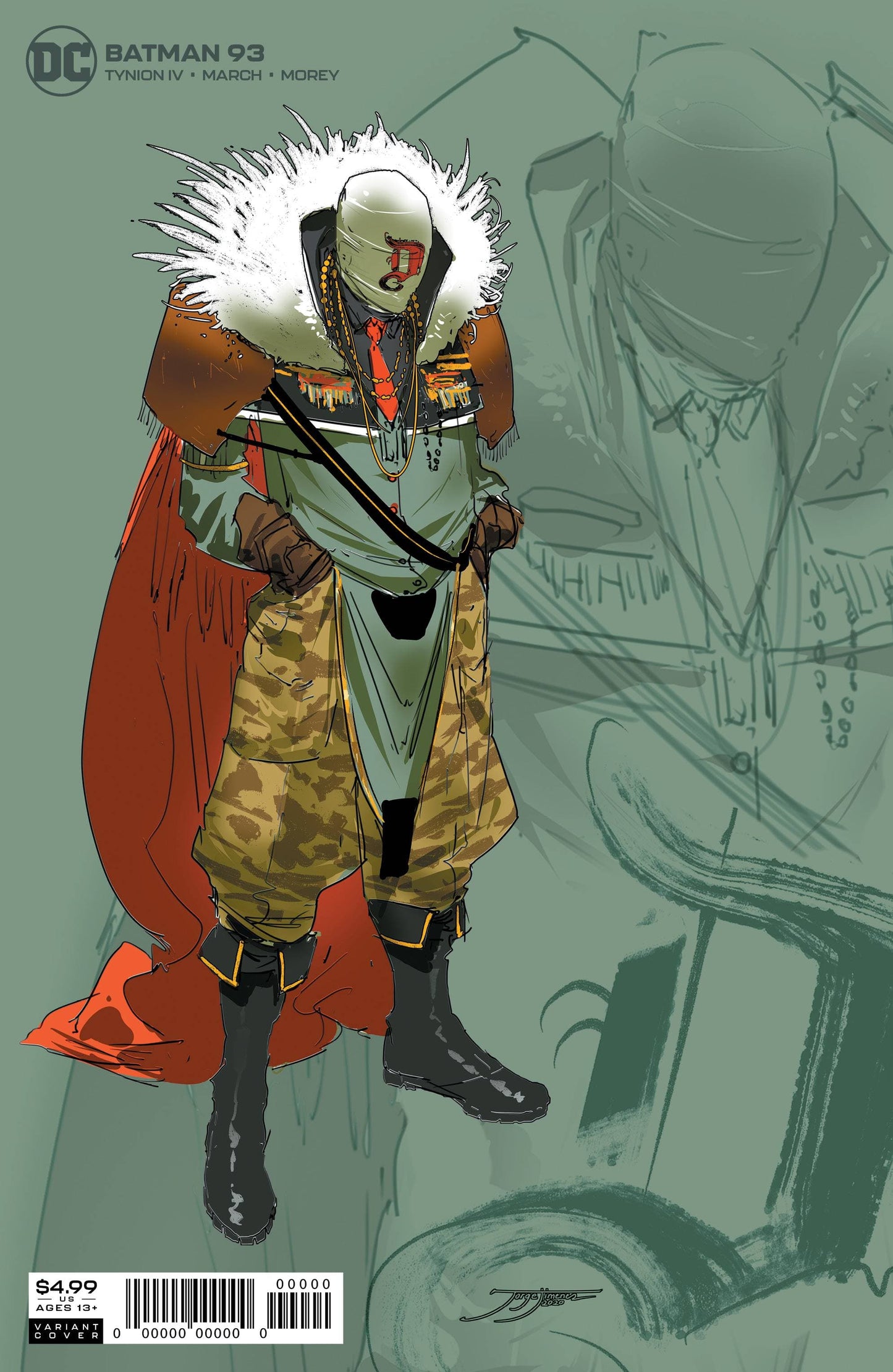 DC COMICS COMIC BOOK BATMAN #93 1:25 THE DESIGNER CARD STOCK VAR ED