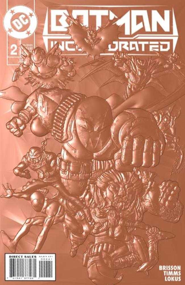 DC Comics COMIC BOOK Batman Incorporated #2 Cover C Chris Burnham 90s Cover Month Foil Multi-Level Embossed Card Stock Variant Allocations May Occur