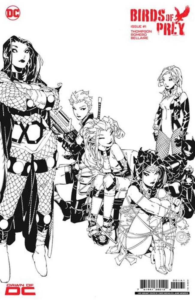 DC Comics COMIC BOOK Birds Of Prey #1 Cover G 1 in 50 Chris Bachalo Black & White Card Stock Variant
