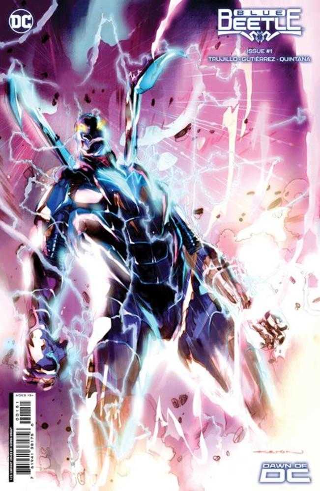 DC Comics COMIC BOOK Blue Beetle #1 Cover F 1 in 25 Keron Grant Card Stock Variant
